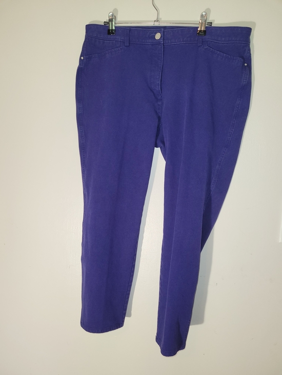 Chico's Pants - Chico's Deep Purple Ankle Slim Pants